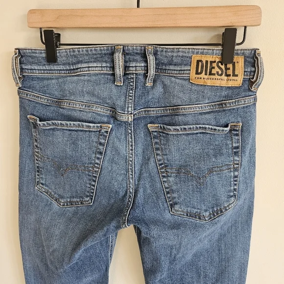 Diesel Men's Medium Wash Sleenker-X Slim Skinny Jeans 30W 32L - Picture 11 of 16